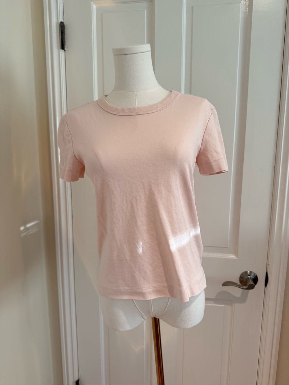 Zara Short Sleeve Tee in Light Peach